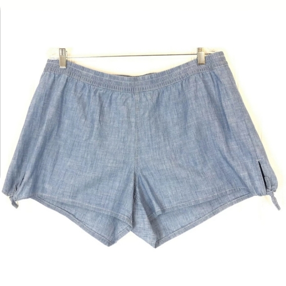 Madewell Pale Blue Chambray Shorts - Picture 2 of 6